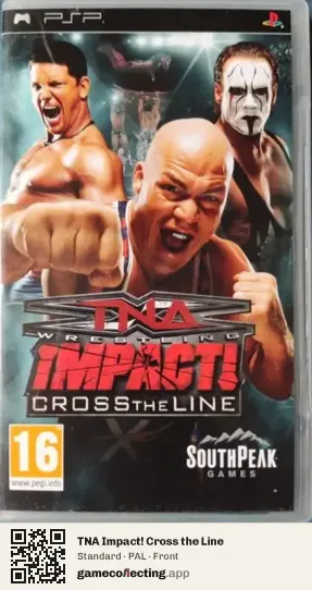 TNA Impact! Cross the Line PlayStation Portable, PAL box front