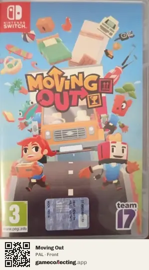 Moving Out Nintendo Switch, PAL box front