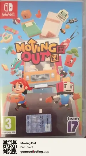 Moving Out Nintendo Switch, PAL box front