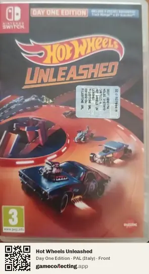 Hot Wheels Unleashed Nintendo Switch, Italy box front