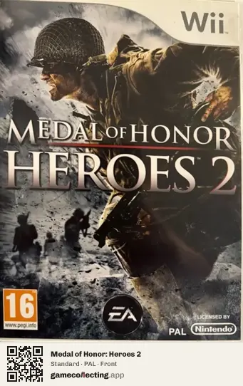 Medal of Honor: Heroes 2 Nintendo Wii, PAL box front