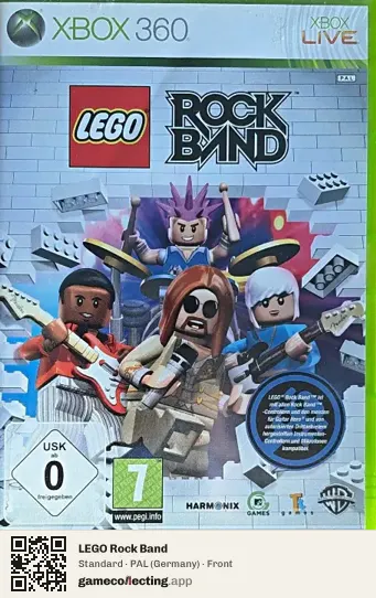LEGO Rock Band Xbox 360, Germany box front