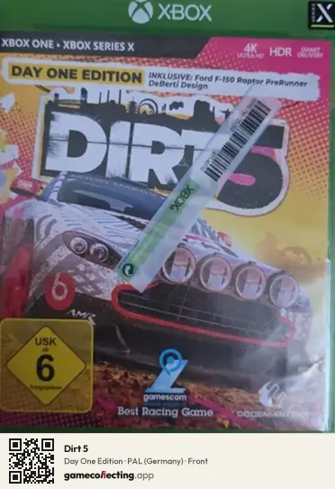 Dirt 5 Xbox One, Germany box front