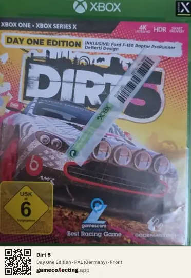 Dirt 5 Xbox One, Germany box front