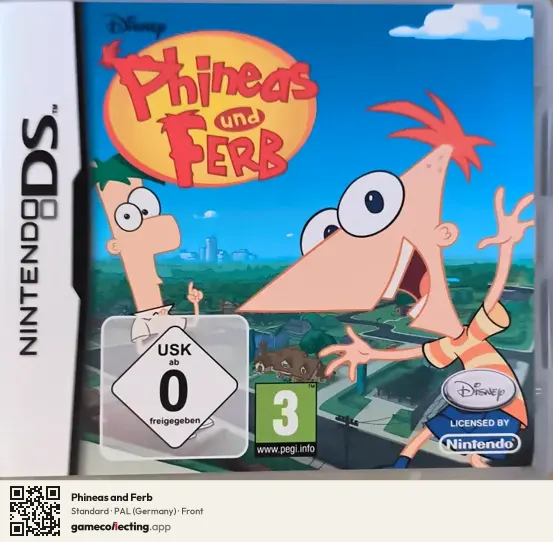 Phineas and Ferb Nintendo DS, Germany box front