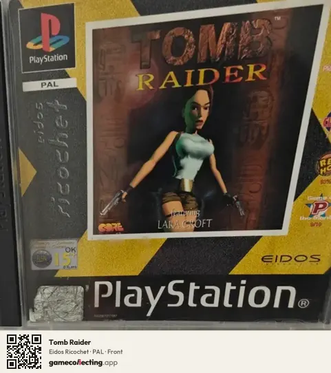 Tomb Raider PlayStation, PAL box front
