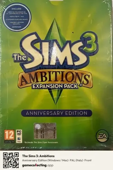 The Sims 3: Ambitions Computer, Italy box front