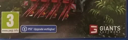 Farming Simulator 22, the PEGI square on its front