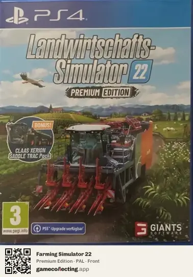 Farming Simulator 22 PlayStation 4, PAL box front