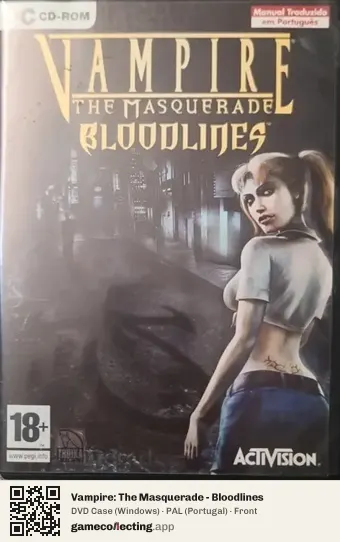 Vampire: The Masquerade - Bloodlines Computer, Portugal box front