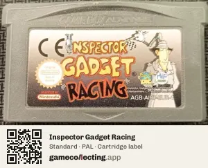 Inspector Gadget Racing Game Boy Advance, PAL cartridge label