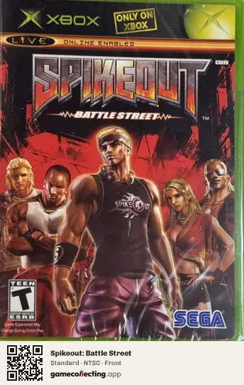 Spikeout: Battle Street Xbox, NTSC box front