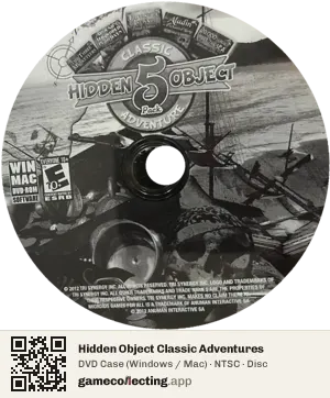 Hidden Object Classic Adventures Computer, NTSC disc