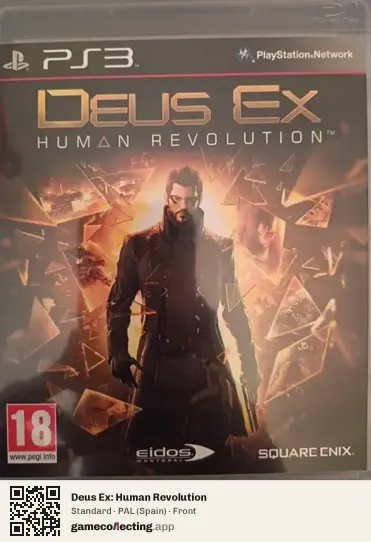Deus Ex: Human Revolution PlayStation 3, Spain box front