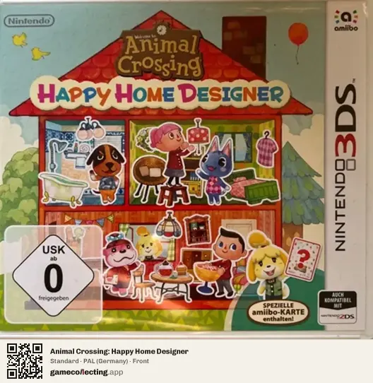 Animal Crossing: Happy Home Designer Nintendo 3DS, Germany box front
