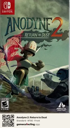 Anodyne 2: Return to Dust Nintendo Switch, NTSC box front