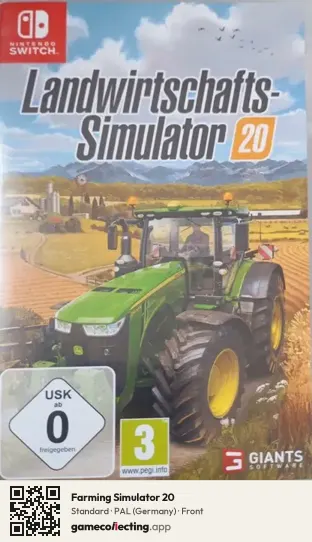Farming Simulator 20 Nintendo Switch, Germany box front