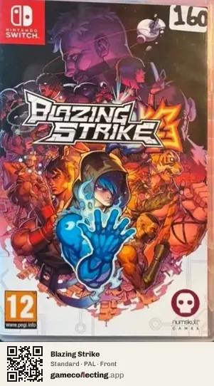 Blazing Strike Nintendo Switch, PAL box front
