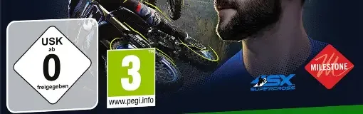Monster Energy Supercross 6, the USK square on its front