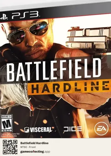 Battlefield Hardline PlayStation 3, NTSC box front