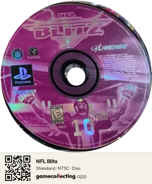 NFL Blitz PlayStation, NTSC disc