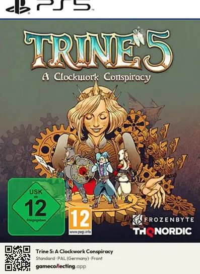 Trine 5: A Clockwork Conspiracy PlayStation 5, Germany box front
