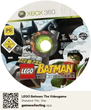 LEGO Batman: The Videogame Xbox 360, PAL disc