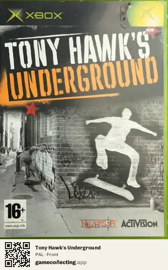 Tony Hawk's Underground Xbox, PAL box front