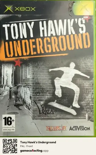 Tony Hawk's Underground Xbox, PAL box front