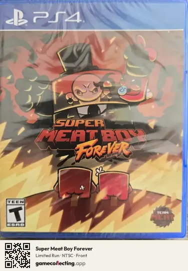 Super Meat Boy Forever PlayStation 4, NTSC box front