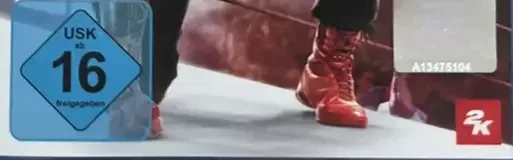 WWE 2K25, the USK square on its front