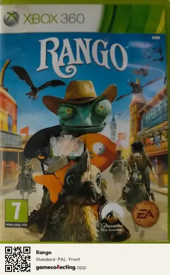 Rango Xbox 360, PAL box front
