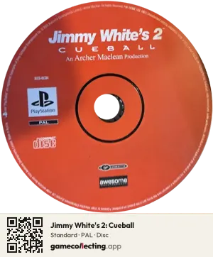 Jimmy White's 2: Cueball PlayStation, PAL disc