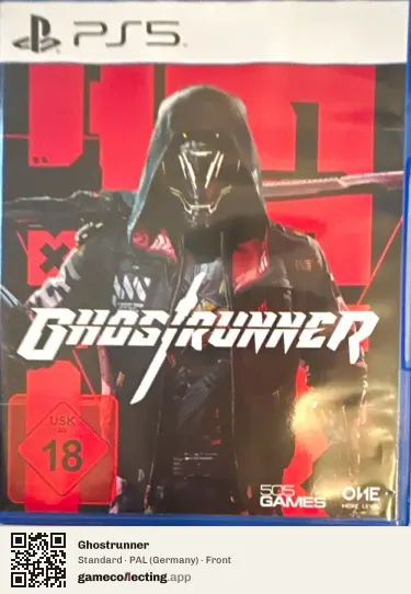 Ghostrunner PlayStation 5, Germany box front