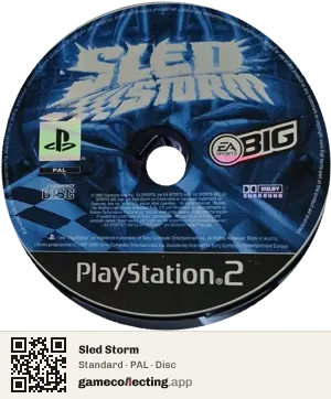 Sled Storm PlayStation 2, PAL disc