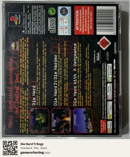 Die Hard Trilogy PlayStation, PAL box back