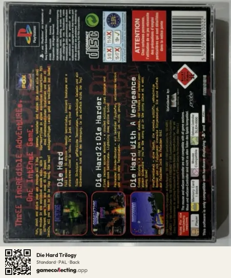 Die Hard Trilogy PlayStation, PAL box back