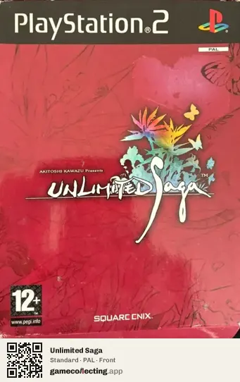 Unlimited Saga PlayStation 2, PAL box front