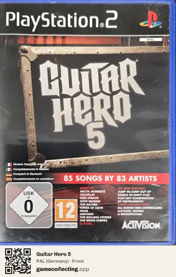 Guitar Hero 5 PlayStation 2, Germany box front