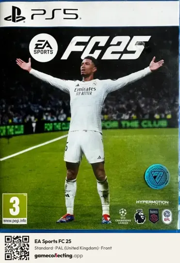 EA Sports FC 25 PlayStation 5, United Kingdom box front