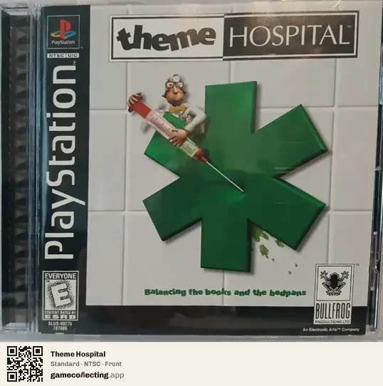 Theme Hospital PlayStation, NTSC box front