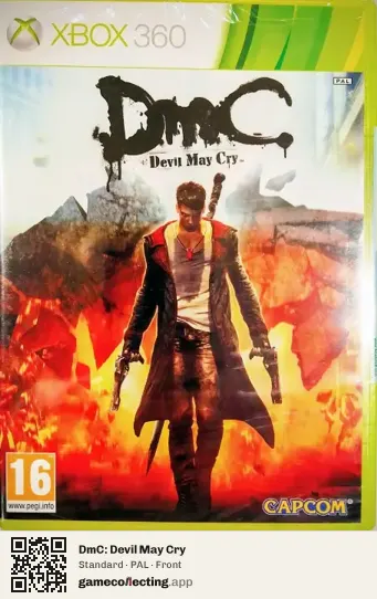 DmC: Devil May Cry Xbox 360, PAL box front