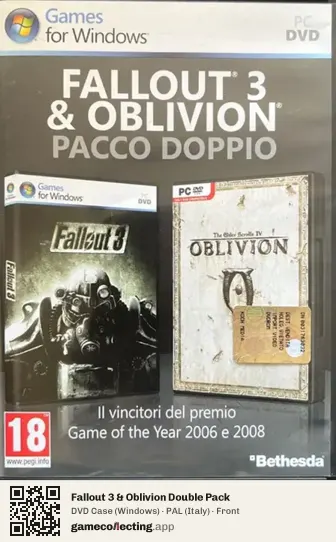 Fallout 3 & Oblivion Double Pack Computer, Italy box front