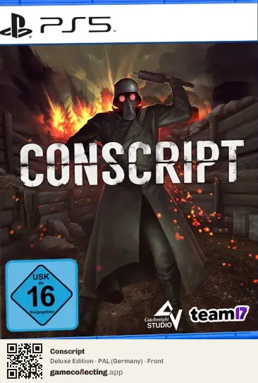 Conscript PlayStation 5, Germany box front