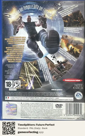 TimeSplitters: Future Perfect PlayStation 2, Italy box back