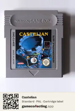 Castelian Game Boy, PAL cartridge label
