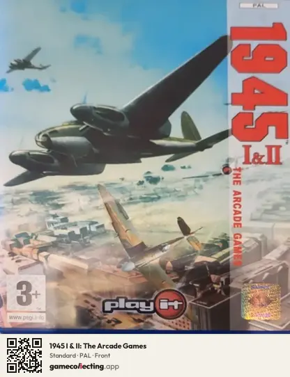 1945 I & II: The Arcade Games PlayStation 2, PAL box front