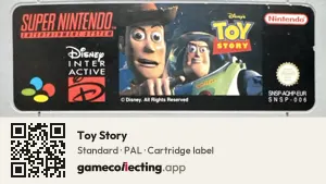 Toy Story Super Nintendo Entertainment System, PAL cartridge label