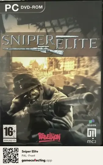 Sniper Elite Computer, PAL box front