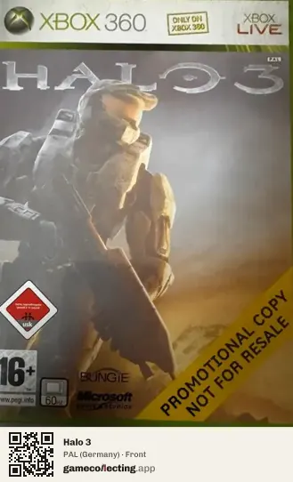 Halo 3 Xbox 360, Germany box front